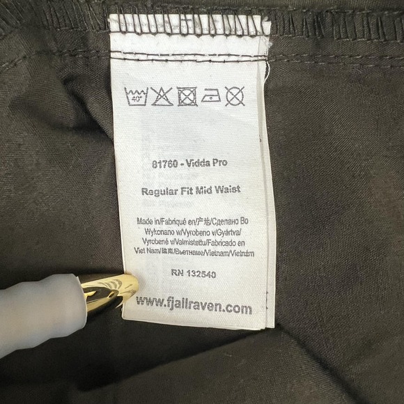 Fjallraven Vidda Pro Pants Mens 37 Long Brown Black G-1000 Hiking Cargo - Picture 5 of 16
